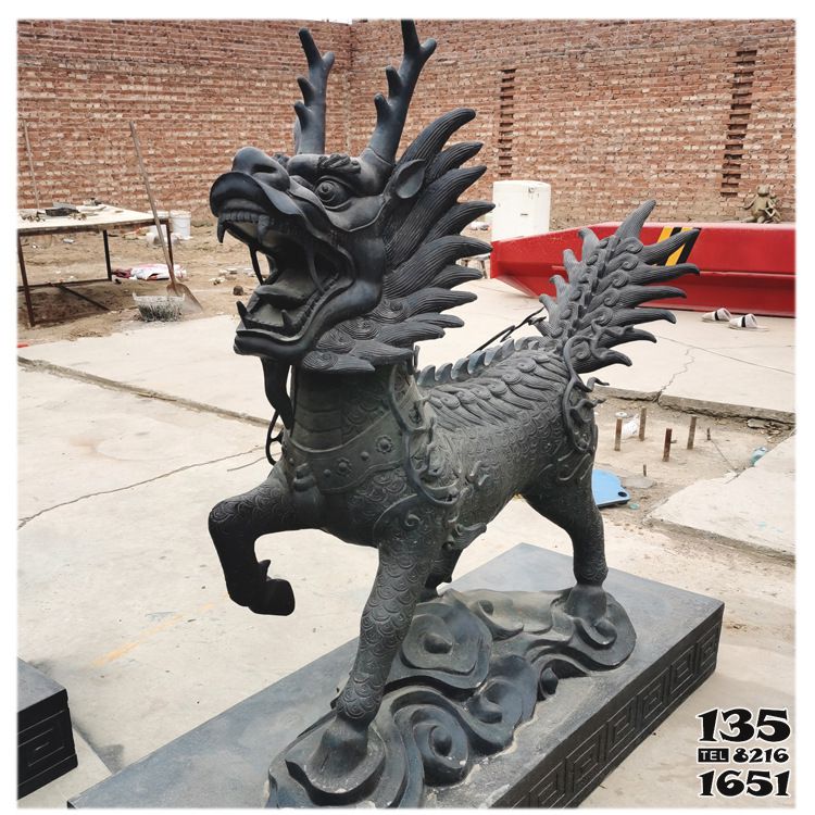 麒麟雕塑-不銹鋼仿銅景區園林麒麟雕塑 麒麟雕塑-不銹鋼仿銅景區園林麒麟雕塑高清圖片
