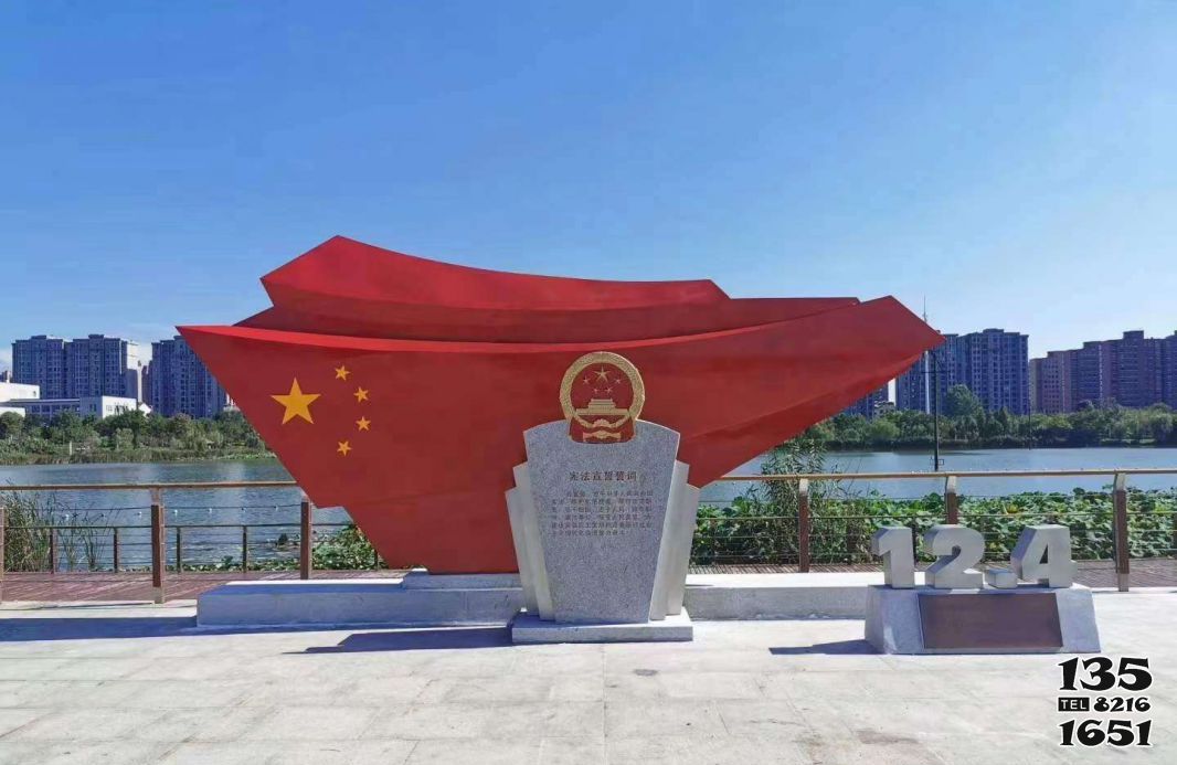 旗幟雕塑-景區大型戶外景觀玻璃鋼彩繪旗幟雕塑 旗幟雕塑-景區大型戶外景觀玻璃鋼彩繪旗幟雕塑高清圖片