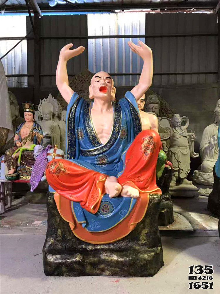 十八羅漢雕塑-玻璃鋼彩繪寺廟佛像手舉起的十八羅漢雕塑 十八羅漢雕塑-玻璃鋼彩繪寺廟佛像手舉起的十八羅漢雕塑高清圖片