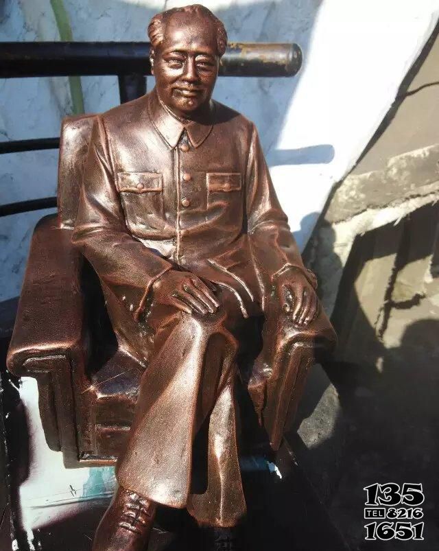 毛澤東雕塑-公園銅雕坐式毛主席毛澤東雕塑 毛澤東雕塑-公園銅雕坐式毛主席毛澤東雕塑高清圖片