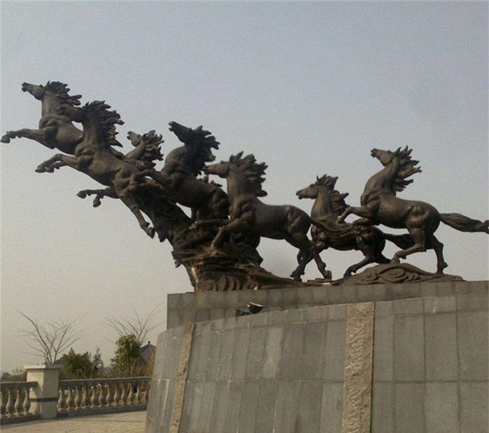 八匹奔馬銅雕-飛奔的八匹馬銅雕廣場(chǎng)景觀銅雕 八匹奔馬銅雕-飛奔的八匹馬銅雕廣場(chǎng)景觀銅雕高清圖片