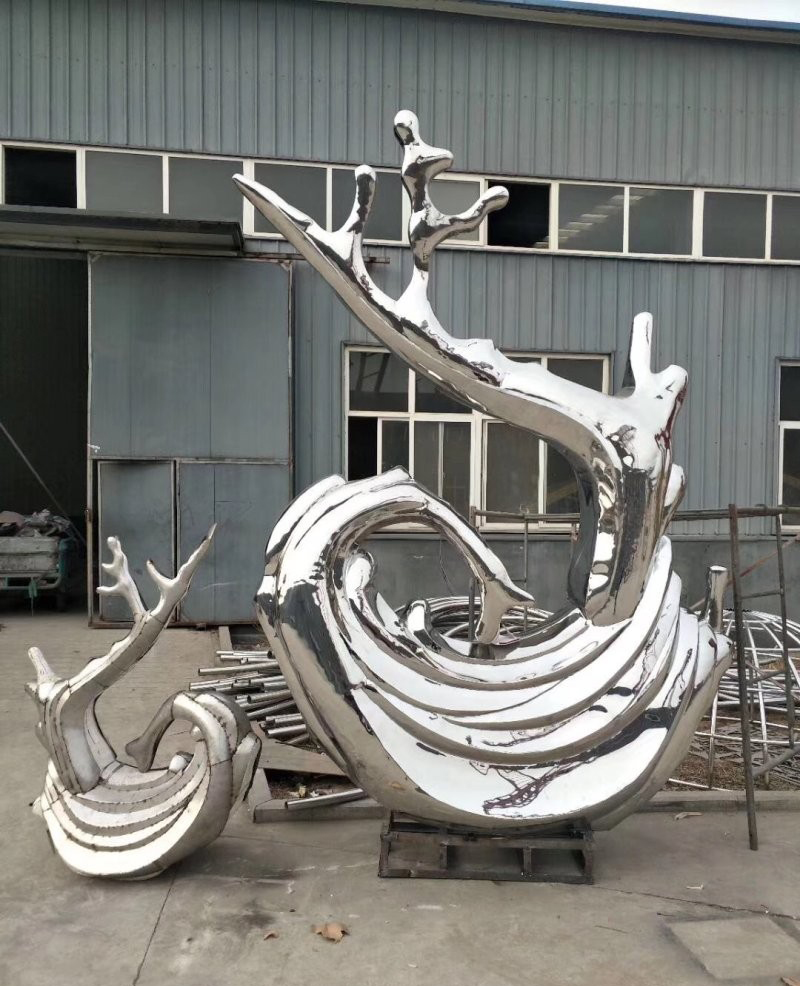 不銹鋼抽象海浪浪花雕塑-不銹鋼抽象海浪浪花雕塑 園林景觀雕塑 不銹鋼抽象海浪浪花雕塑-不銹鋼抽象海浪浪花雕塑 園林景觀雕塑高清圖片