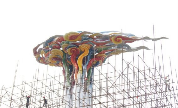 城市彩色不銹鋼祥云雕塑-彩色不銹鋼祥云雕塑 城市景觀雕塑 城市彩色不銹鋼祥云雕塑-彩色不銹鋼祥云雕塑 城市景觀雕塑