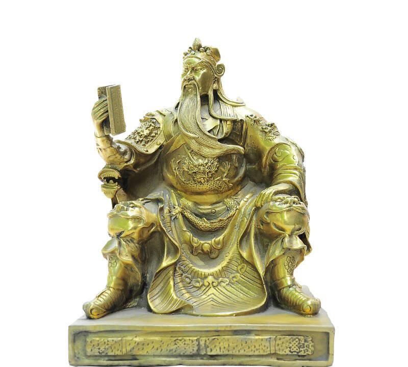 關(guān)公讀春秋銅雕-關(guān)公讀春秋銅雕 宗教廟宇武財(cái)神雕塑