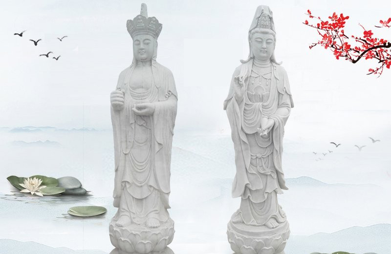 石雕地藏菩薩觀音菩薩-大理石地藏菩薩觀音菩薩雕塑 寺廟立式佛像石雕