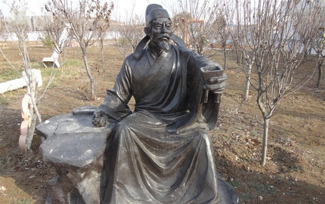 銅雕李白-李白銅雕 公園古代人物銅雕 銅雕李白-李白銅雕 公園古代人物銅雕高清圖片