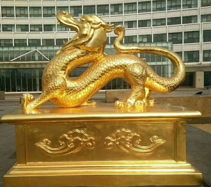 鎏金神龍銅雕-銅雕金龍 鎏金龍雕塑 鎏金神龍銅雕-銅雕金龍 鎏金龍雕塑高清圖片