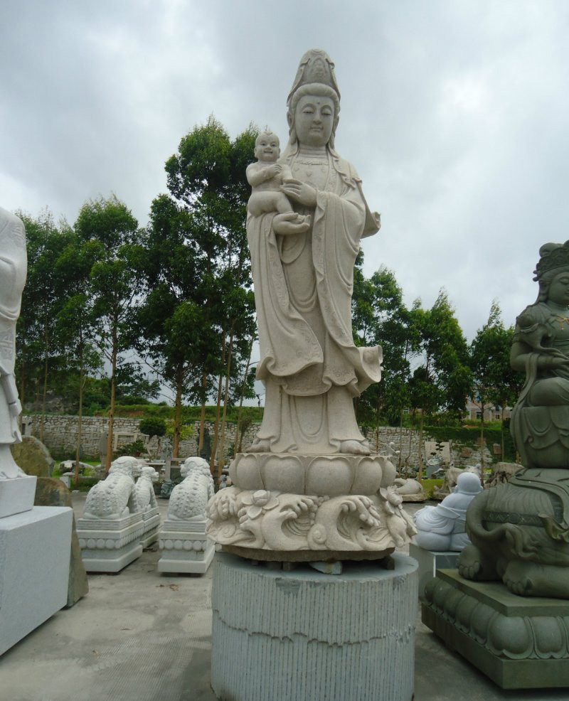 大理石送子觀音雕塑-大理石送子觀音 寺廟佛像石雕 大理石送子觀音雕塑-大理石送子觀音 寺廟佛像石雕高清圖片