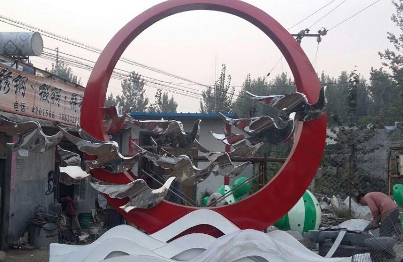 不銹鋼抽象和平鴿和諧雕塑-不銹鋼和諧雕塑 抽象和平鴿雕塑 不銹鋼抽象和平鴿和諧雕塑-不銹鋼和諧雕塑 抽象和平鴿雕塑高清圖片