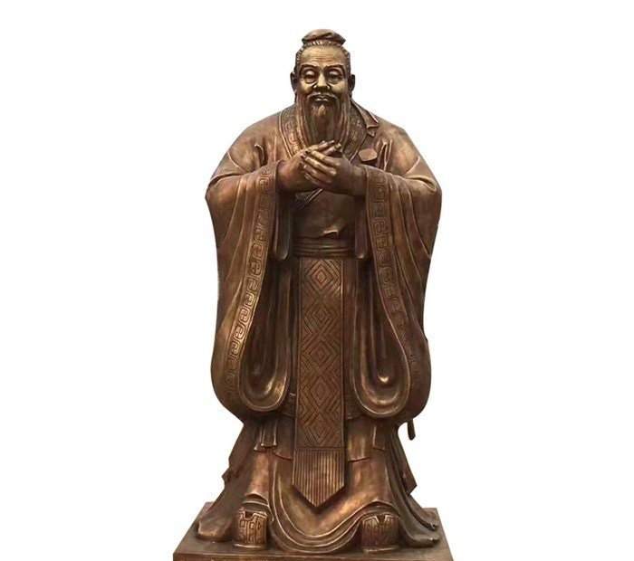 先師孔子銅雕-先師孔子銅雕 校園人物雕塑 先師孔子銅雕-先師孔子銅雕 校園人物雕塑高清圖片