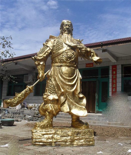 大型立式關(guān)公銅雕-鎏金立式關(guān)公銅雕 大型立式關(guān)公銅雕-鎏金立式關(guān)公銅雕高清圖片