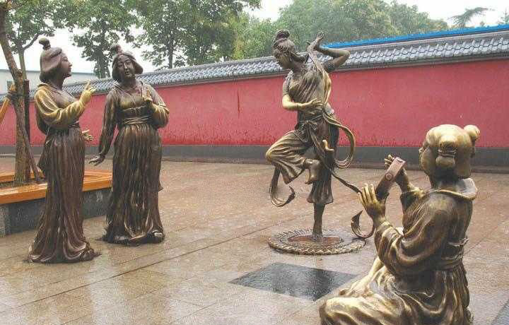 古代仕女銅雕-公園古代仕女銅雕 古代仕女銅雕-公園古代仕女銅雕