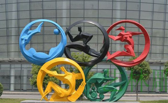不銹鋼奧運五環-廣場奧運五環不銹鋼雕塑 不銹鋼奧運五環-廣場奧運五環不銹鋼雕塑