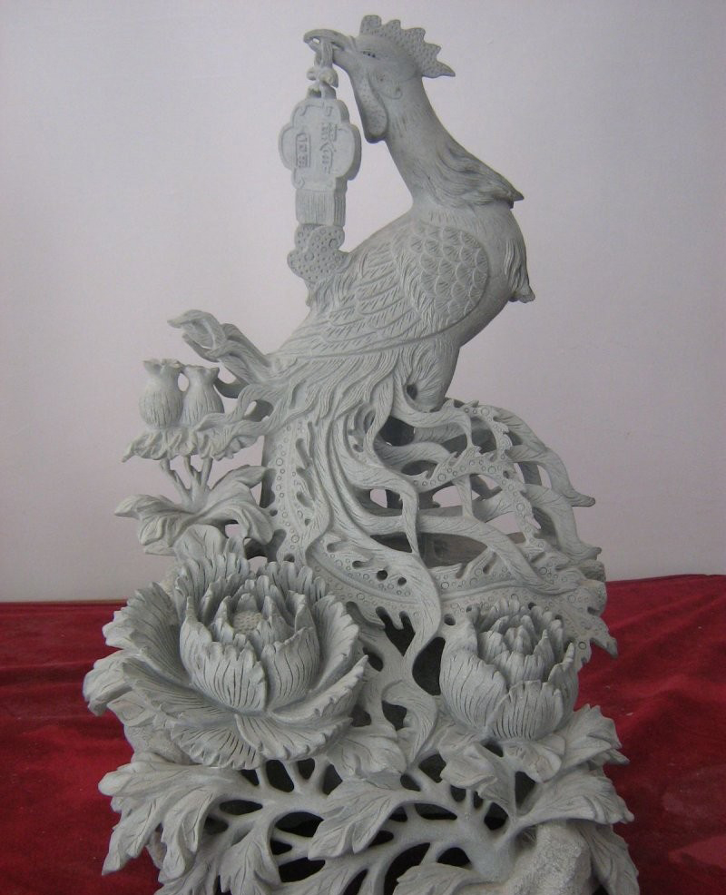 大理石鳳凰牡丹雕塑-鳳凰牡丹石雕 大理石鳳凰牡丹雕塑-鳳凰牡丹石雕高清圖片