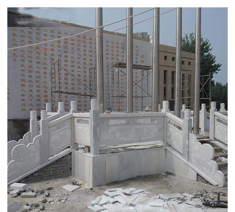 大理石升旗臺-校園升旗臺石雕 大理石升旗臺-校園升旗臺石雕高清圖片
