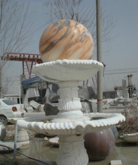 公園風水球石雕-石雕雙層風水球 公園風水球石雕-石雕雙層風水球高清圖片