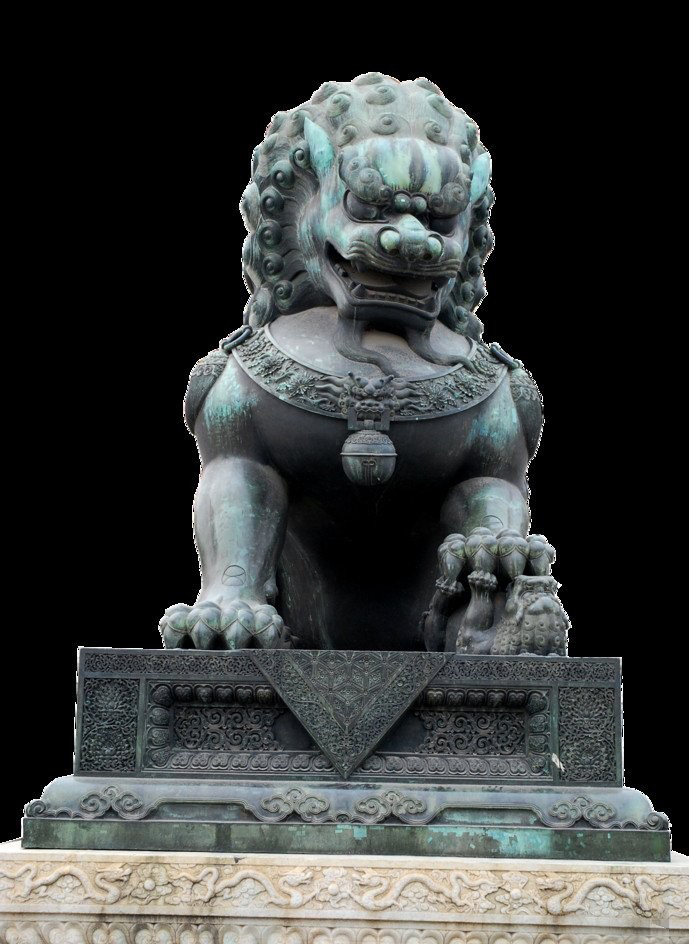 鎮宅獅子銅雕-門口銅雕獅子 鎮宅獅子銅雕-門口銅雕獅子高清圖片