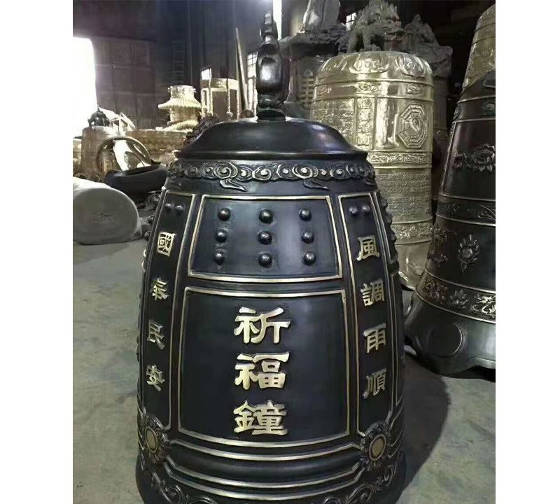鑄銅祈福鐘雕塑-宗教廟宇祈福銅鐘 鑄銅祈福鐘雕塑-宗教廟宇祈福銅鐘