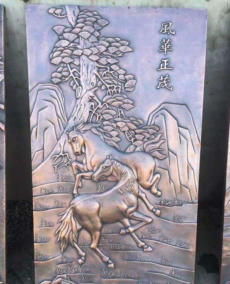 鍛銅浮雕馬-紫銅浮雕馬 鍛銅浮雕馬-紫銅浮雕馬高清圖片