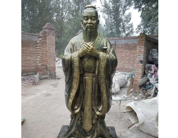 古代名人先師孔子銅雕-校園名人孔子銅雕 古代名人先師孔子銅雕-校園名人孔子銅雕高清圖片