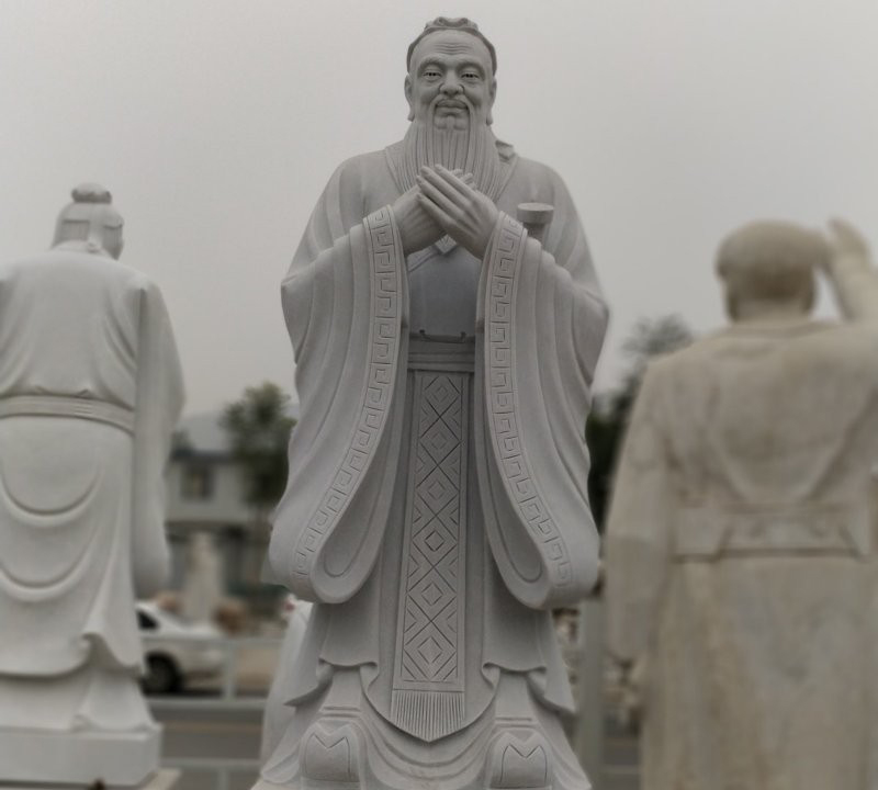 廣場大理石孔子石雕-廣場孔子石雕 廣場大理石孔子石雕-廣場孔子石雕高清圖片