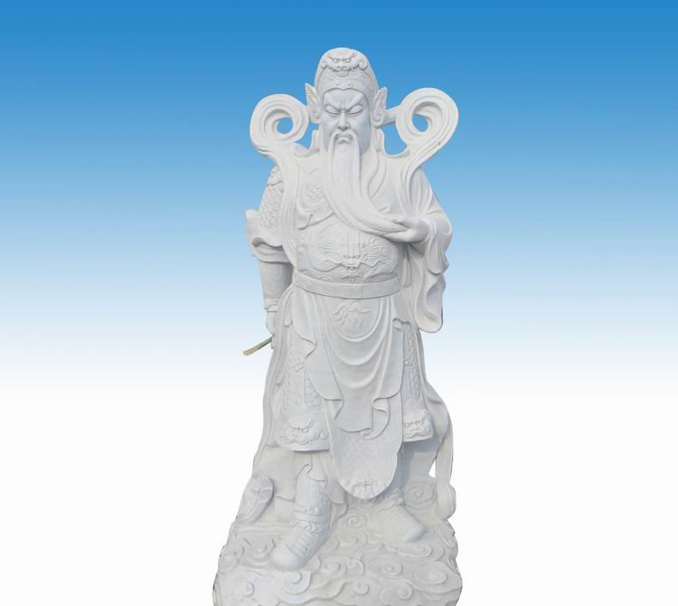 古代名人大理石武財神關公-大理石武財神關公雕塑 古代名人大理石武財神關公-大理石武財神關公雕塑高清圖片