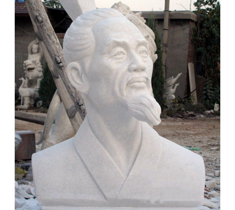 屈原頭像石雕-校園古代名人屈原頭像石雕 屈原頭像石雕-校園古代名人屈原頭像石雕高清圖片