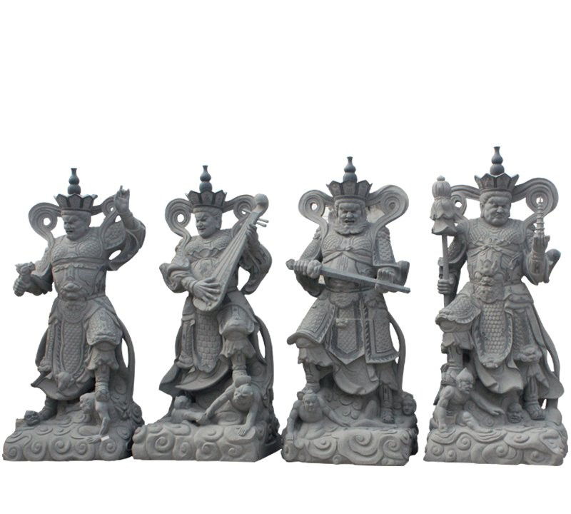 大理石四大天王雕塑-宗教廟宇四大天王佛像石雕 大理石四大天王雕塑-宗教廟宇四大天王佛像石雕高清圖片