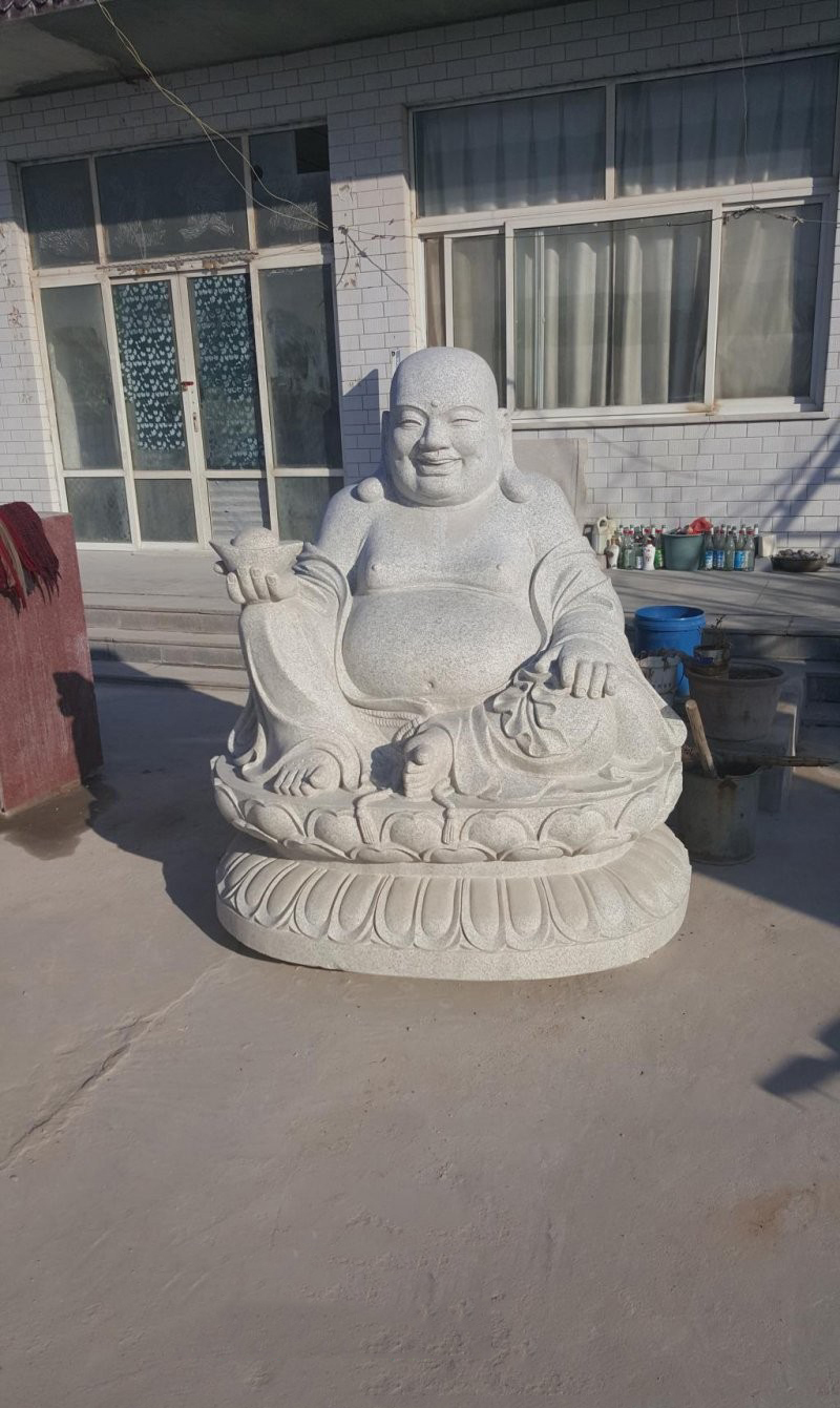 石雕坐式彌勒佛-宗教廟宇彌勒佛石雕 石雕坐式彌勒佛-宗教廟宇彌勒佛石雕高清圖片