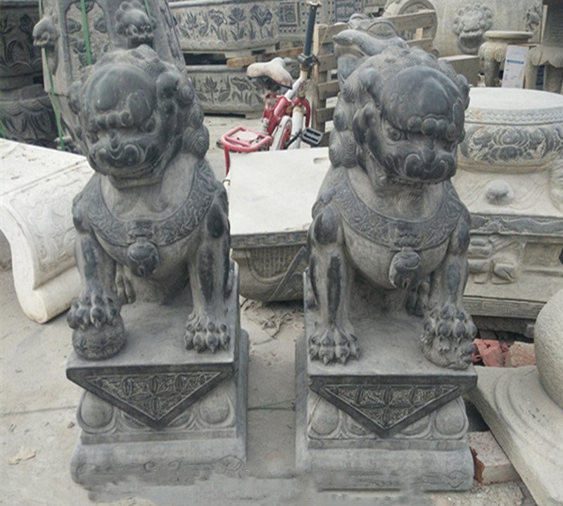 青石仿古門口獅子雕塑-青石鎮(zhèn)宅看門獅子雕塑 青石仿古門口獅子雕塑-青石鎮(zhèn)宅看門獅子雕塑