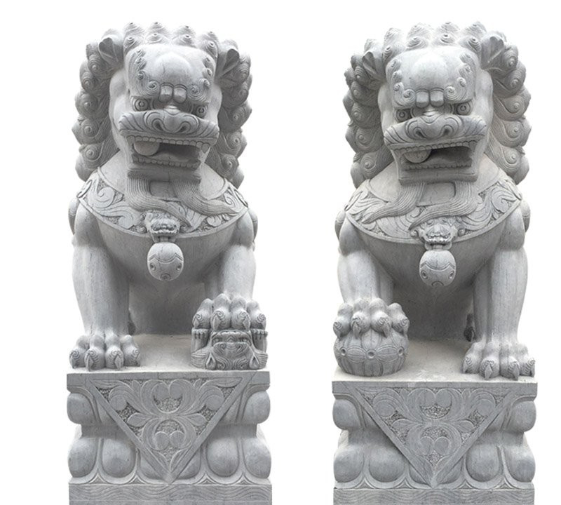 傳統獅子石雕-門口傳統獅子石雕