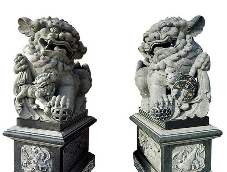 門口獻錢獅石雕-門口招財鎮宅獅子石雕 門口獻錢獅石雕-門口招財鎮宅獅子石雕高清圖片