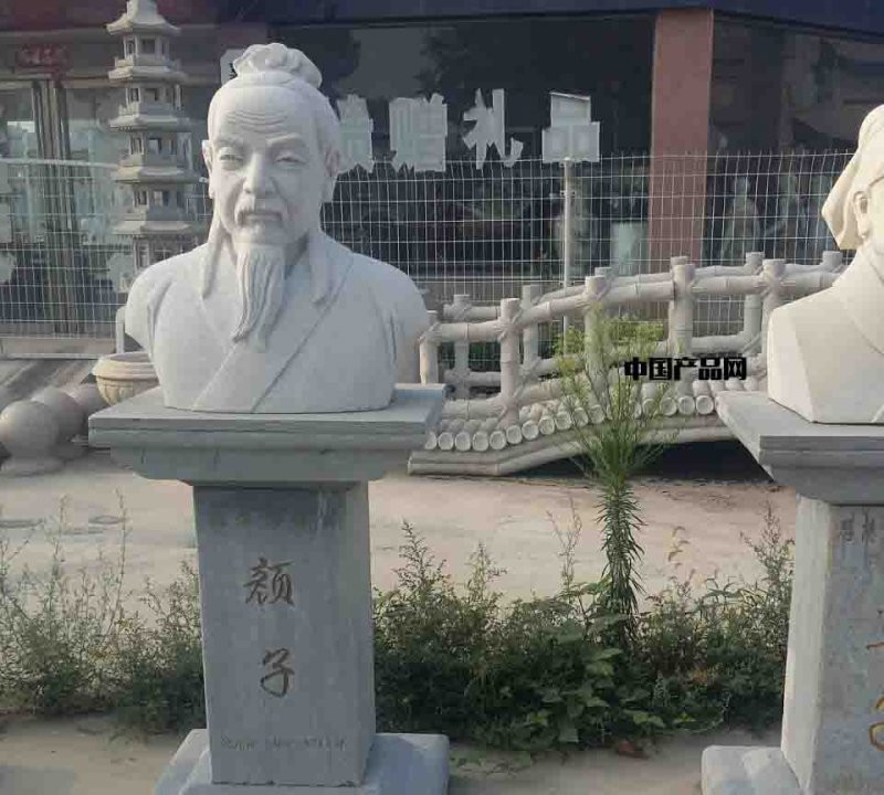 校園古代名人顏回石雕-校園名人顏回雕塑 校園古代名人顏回石雕-校園名人顏回雕塑高清圖片