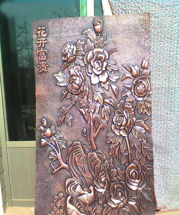 鍛銅花開富貴牡丹浮雕-鍛銅花開富貴牡丹浮雕 鍛銅花開富貴牡丹浮雕-鍛銅花開富貴牡丹浮雕高清圖片