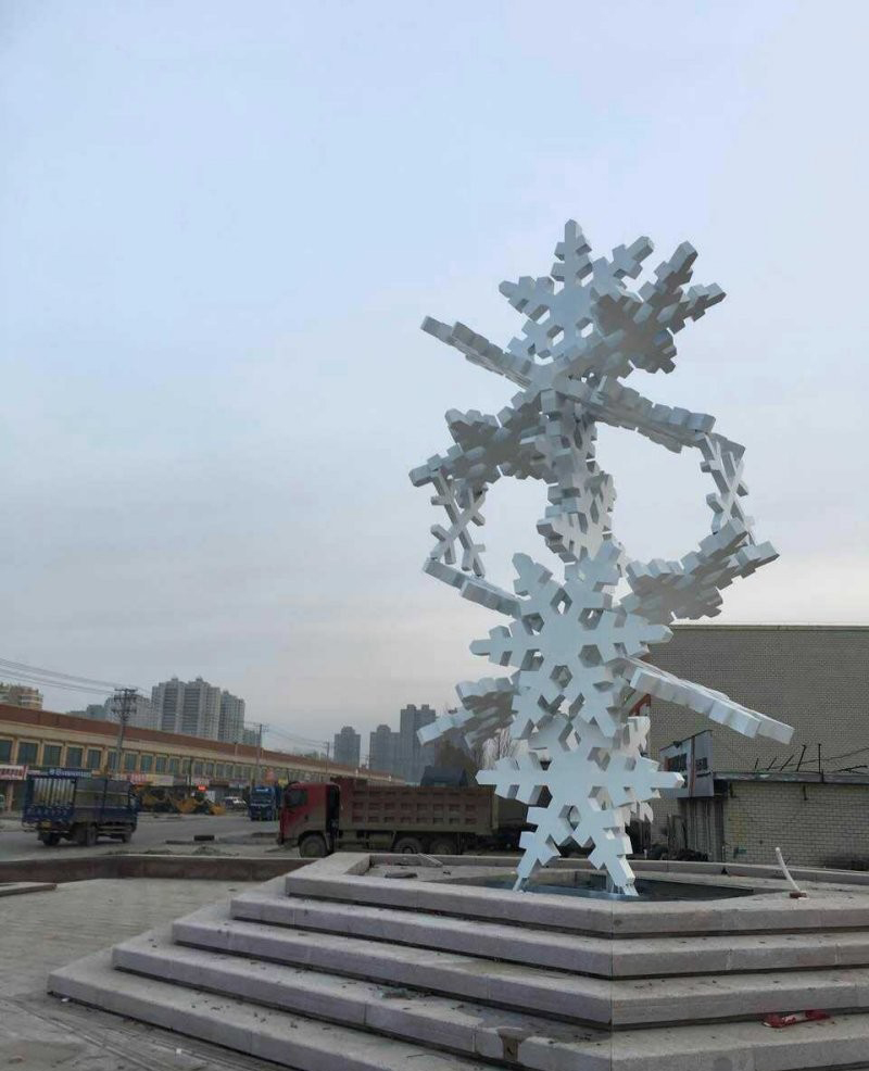 不銹鋼雪花城市景觀雕塑-城市不銹鋼雪花雕塑 不銹鋼雪花城市景觀雕塑-城市不銹鋼雪花雕塑