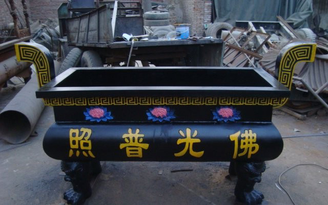 寺廟佛光普照香爐銅雕-佛光普照四足香爐銅雕 寺廟佛光普照香爐銅雕-佛光普照四足香爐銅雕高清圖片