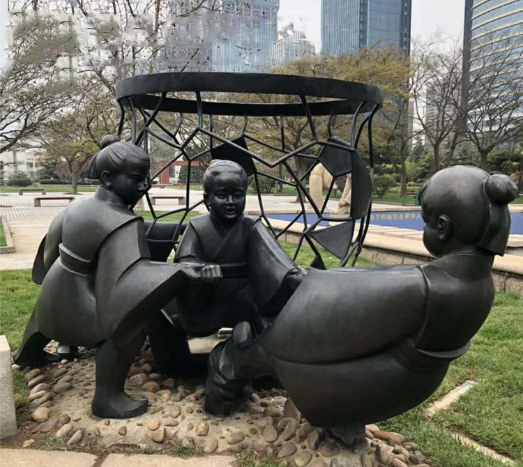 鑄銅公園司馬光砸缸兒童雕塑-銅雕司馬光砸缸古代孩童雕塑 鑄銅公園司馬光砸缸兒童雕塑-銅雕司馬光砸缸古代孩童雕塑