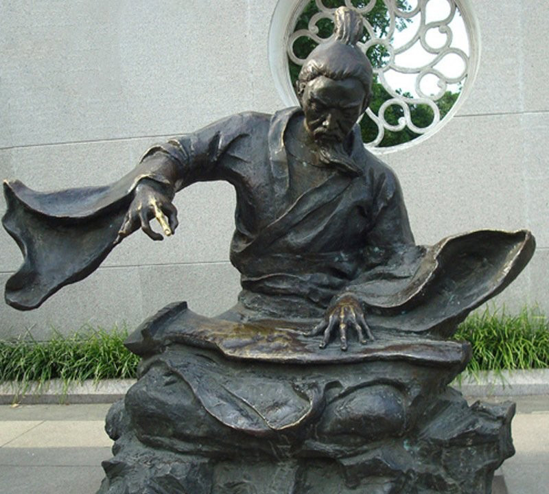 銅雕伯牙斷弦-銅雕古代名人俞伯牙雕塑 銅雕伯牙斷弦-銅雕古代名人俞伯牙雕塑
