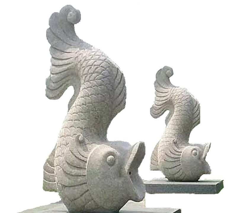 石雕噴水鯉魚-頭朝下的噴水鯉魚石雕 石雕噴水鯉魚-頭朝下的噴水鯉魚石雕