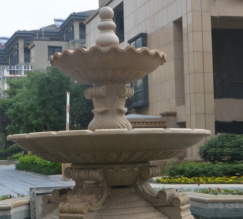 大理石雙層簡約噴泉雕塑-公園雙層簡約噴泉噴水池石雕 大理石雙層簡約噴泉雕塑-公園雙層簡約噴泉噴水池石雕高清圖片