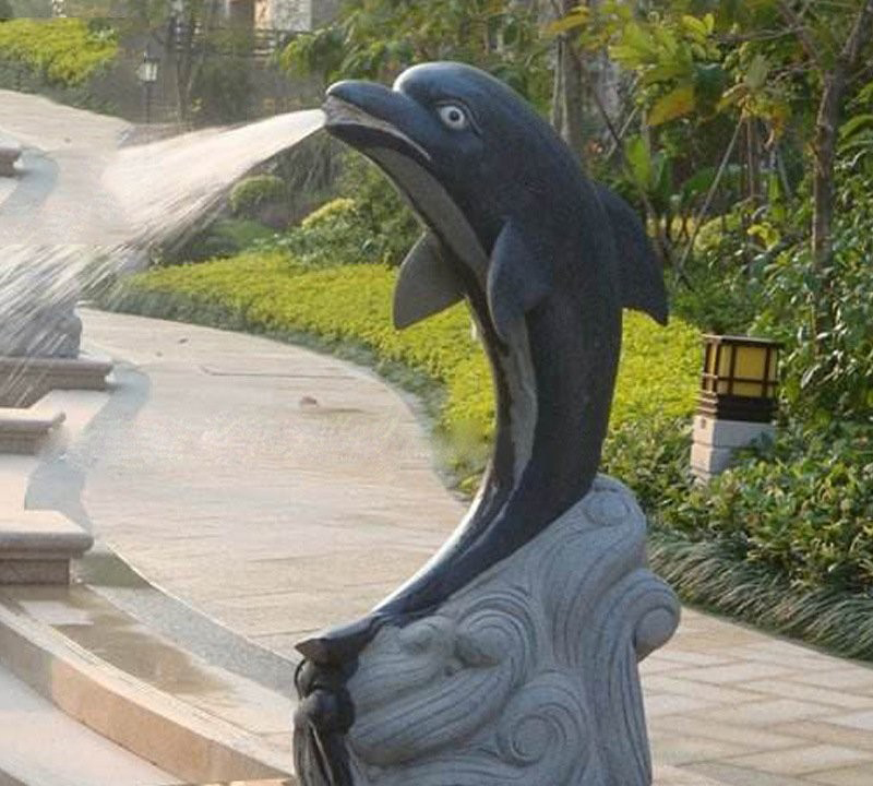 石雕公園噴水海豚-石雕公園小區(qū)噴水海豚 石雕公園噴水海豚-石雕公園小區(qū)噴水海豚高清圖片