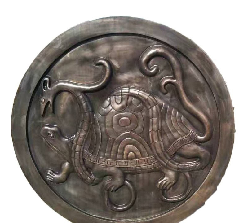 玄武神獸銅浮雕-鍛銅玄武浮雕 玄武神獸銅浮雕-鍛銅玄武浮雕高清圖片