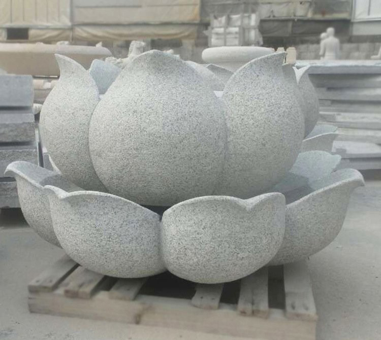 大理石公園蓮花噴泉-公園荷花噴泉石雕 大理石公園蓮花噴泉-公園荷花噴泉石雕高清圖片