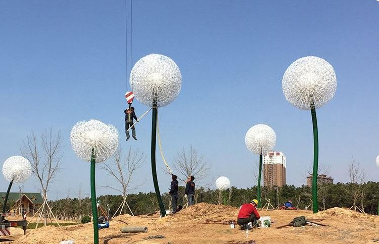 不銹鋼大型蒲公英雕塑-不銹鋼公園大型蒲公英 不銹鋼大型蒲公英雕塑-不銹鋼公園大型蒲公英高清圖片