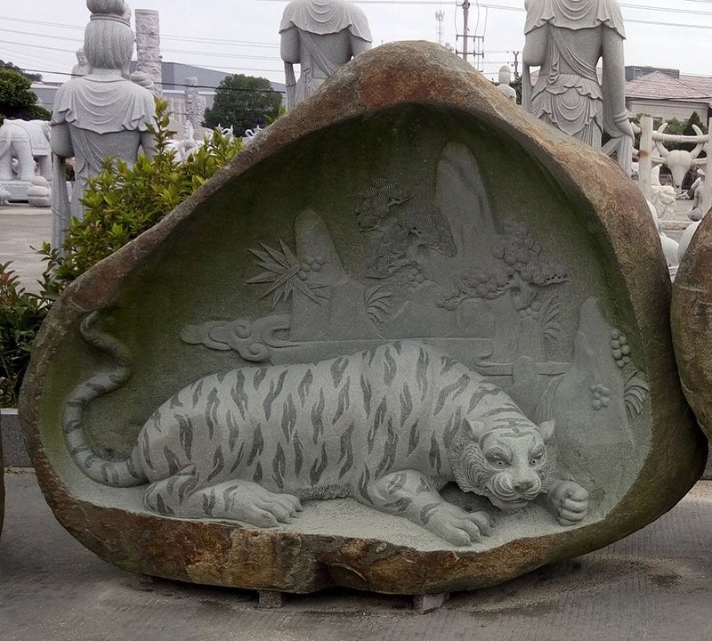 公園老虎石雕-大理石公園老虎雕塑 公園老虎石雕-大理石公園老虎雕塑高清圖片