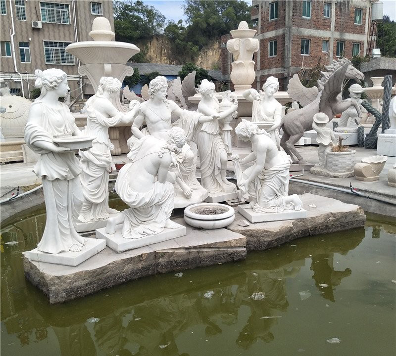 漢白玉眾寧芙侍奉阿波羅雕塑-漢白玉西方人物眾寧芙侍奉阿波羅雕塑 漢白玉眾寧芙侍奉阿波羅雕塑-漢白玉西方人物眾寧芙侍奉阿波羅雕塑高清圖片