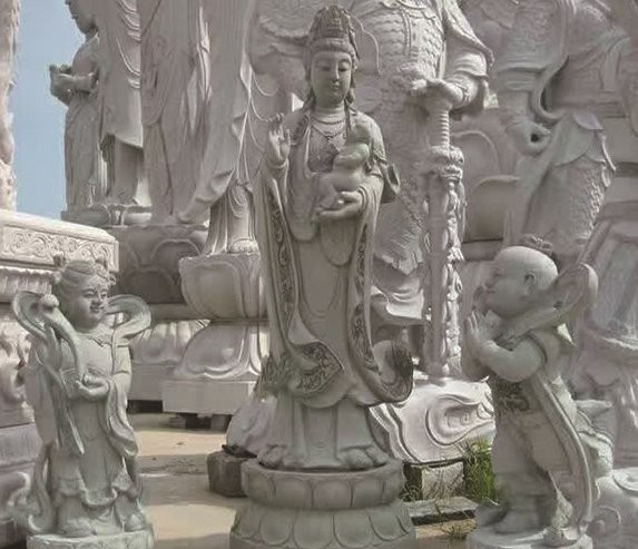 石雕送子觀音善財(cái)童子和龍女-石雕送子觀音善財(cái)童子和龍女 石雕送子觀音善財(cái)童子和龍女-石雕送子觀音善財(cái)童子和龍女高清圖片