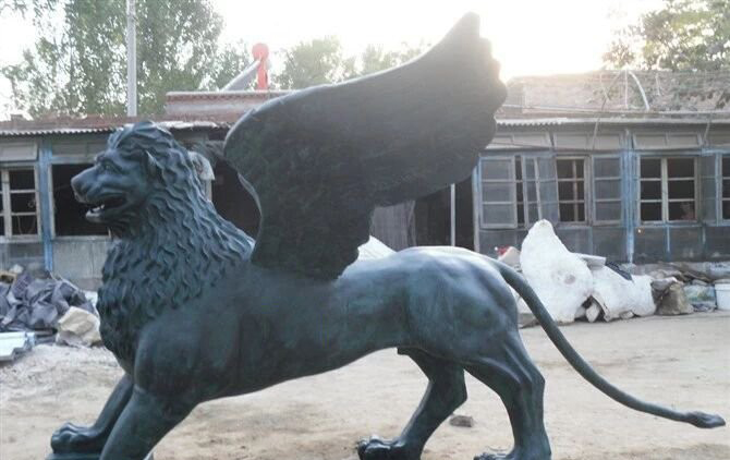 青銅圣馬可飛獅雕塑-圣馬可飛獅銅雕 青銅圣馬可飛獅雕塑-圣馬可飛獅銅雕