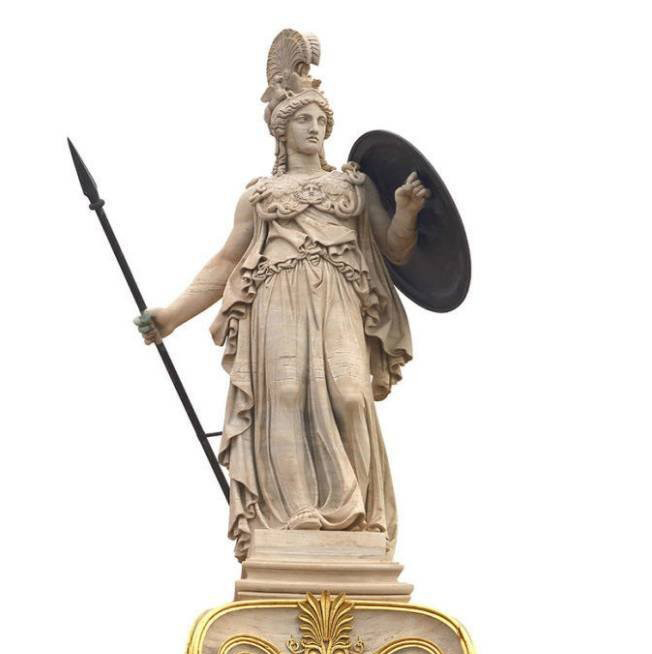 漢白玉希臘女神雅典娜雕塑-漢白玉雅典娜石雕 漢白玉希臘女神雅典娜雕塑-漢白玉雅典娜石雕