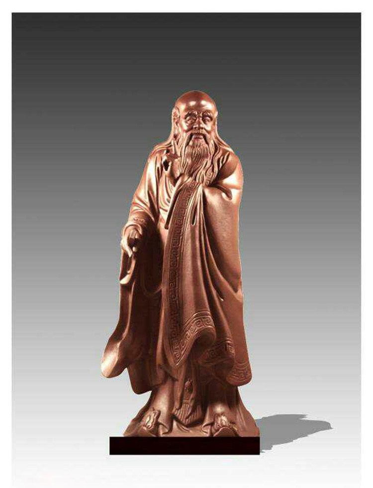 銅雕古代名人老子雕塑-銅雕老子古代名人雕塑 銅雕古代名人老子雕塑-銅雕老子古代名人雕塑高清圖片